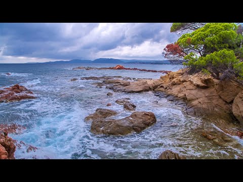 Relaxing Waves On A Cloudy Day - Sounds Of Mediterranean Sea All Day Long