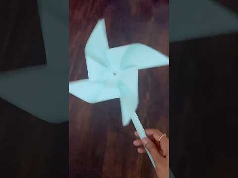 ✨DIY Paper Pinwheel | Easy Origami #papercraft #pinwheel #diy #toys