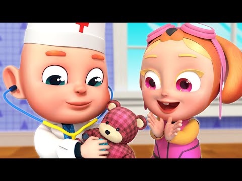 Animals Doctor Check up Song | Baby Farm Animals Got a Boo Boo | Rosoo Nursery Rhymes & Kids Songs