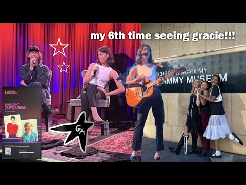 gracie abrams acoustic show/q+a at the grammy museum vlog