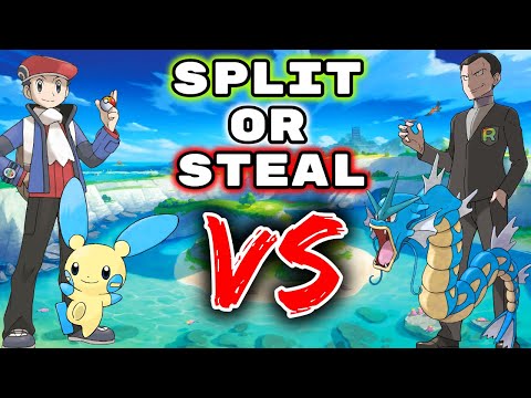 We Play Split Or Steal for Random Pokemon Encounters... Then We FIGHT