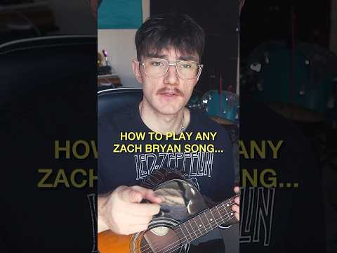 All the chords to any Zach Bryan song #guitar #guitarlessons #zachbryan #beginnerguitar