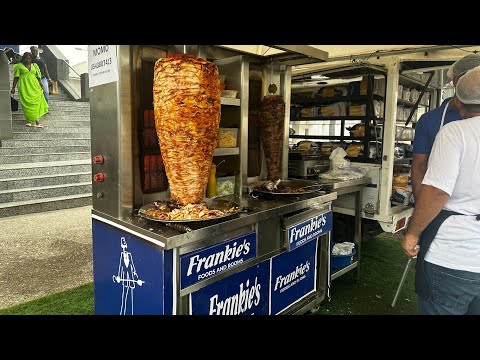 First time eating Shawarma in Ghana Osu street.