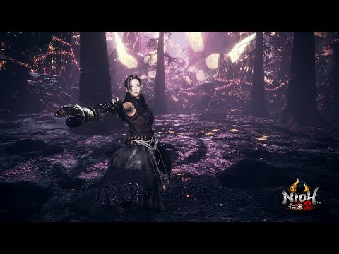 Nioh 2 仁王 2 奈落獄深處 旋棍 VS 鐮鼬, 漆黑武士, 兩面宿儺 (Tonfa VS Kamaitachi, Obsidian Samurai, Ryomen Sukuna)