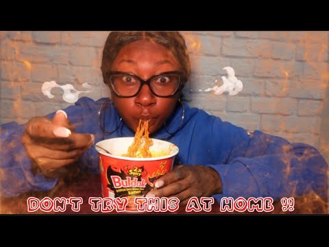 EXTREMELY SPICY NOODLE CHALLENGE | 2x SPICY BULDAK