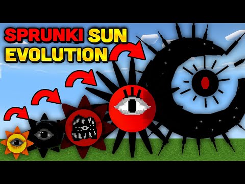 Minecraft But I Evolve SPRUNKI MR SUN PHASE 1-9