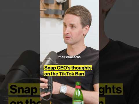 Snap CEO Evan Spiegel on the TikTok Ban. Full episode on the channel now 🙌🏻🙌🏽