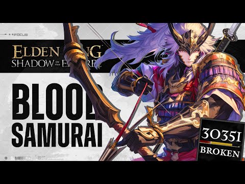 Elden Ring DLC - How To Make The Best S TIER Bloodthirst Samurai, OP Bleed Cross Naginata Bow Build