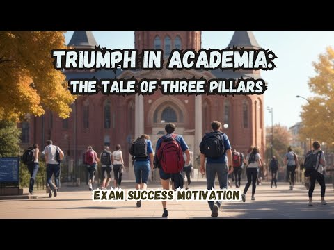 Triumph in Academia: The Tale of Three Pillars | Exam Success Motivation #motivation #exam #success