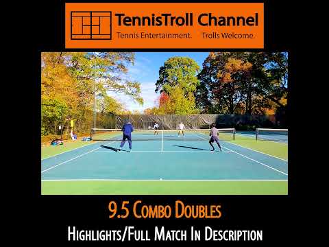 9.5 Combo Doubles Tennis Point  |  4.5 Boss & PureTennissense VS Division 2 and 50yo #shorts #tennis