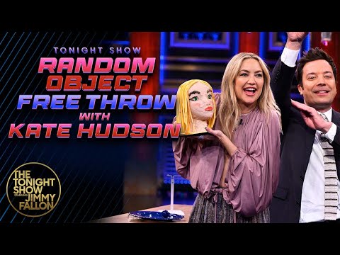 Random Object Free Throw with Kate Hudson | The Tonight Show Starring Jimmy Fallon