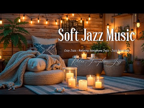 Soft Night Jazz Saxophone Music - Relaxing Jazz Piano Music for Work, Study - Warm Jazz Instrumental