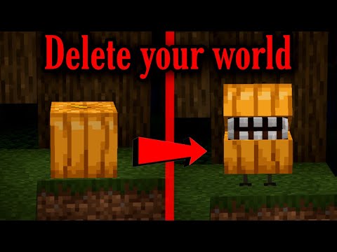 If a pumpkin keeps spawning in front of you, He is not normal! (Minecraft Creepypasta)