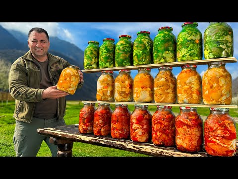 3 Recipes For Chicken In Glass Jars! A Sunny Day In The Mountains Of Azerbaijan