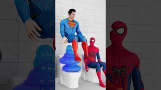 Batman vs Superman vs Spiderman | Toilet Challenge 11 | Marvel Animation