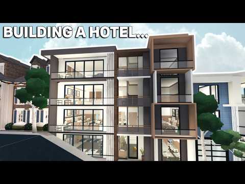 BUILDING A HOTEL In My BLOXBURG TOWN