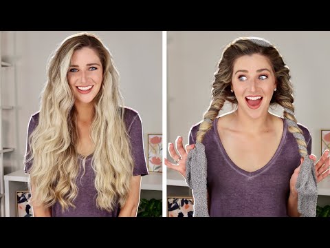 EASY NO HEAT CURLS With a Bathrobe Belt | No Braiding | Quick, Perfect Waves Every Single Time!