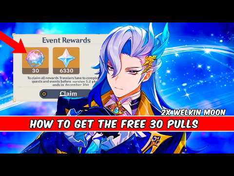 HOW TO GET THESE FREE 30 PULLS AND 6330 primos for neuvillette,for welkin subscriber and FTP-genshin