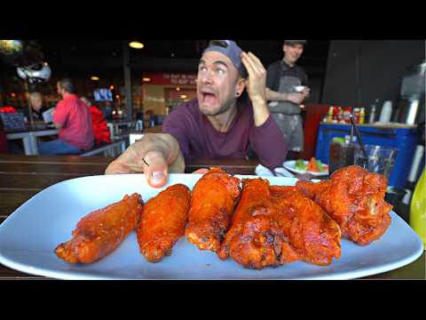 THEY WARNED ME NOT TO TRY THIS DEATHLY HOT WING CHALLENGE | Joel Hansen