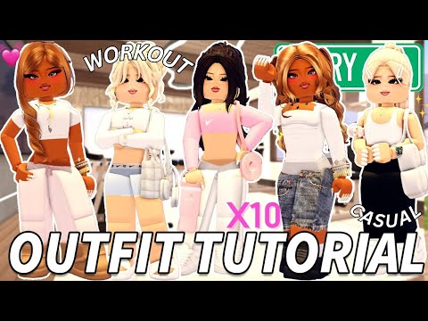 FULL LOOKBOOK: Workout, Everyday, and Pajama Teen Girl Outfit Codes Tutorial for Berry Avenue!