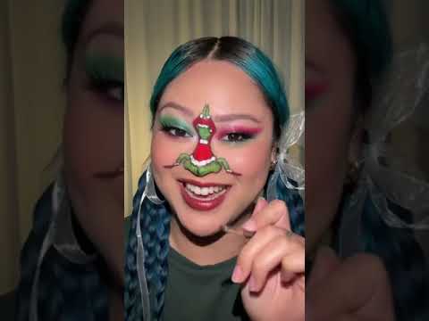 Twerking Grinch makeup?! Merry Christmas!!