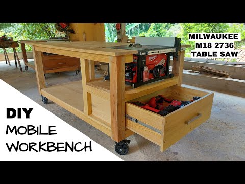 How to Make a Workbench with Built in Table Saw (Milwaukee 2736)