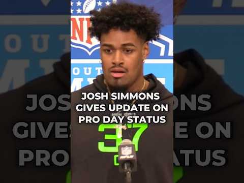 Josh Simmons Gives An Update On His Pro Day Status #nfl #nflnews #nfldraft #nflcombine