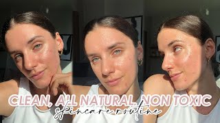 ALL NATURAL, NON TOXIC, ORGANIC, CLEAN SKINCARE ROUTINE | my clean skincare routine to calm my acne