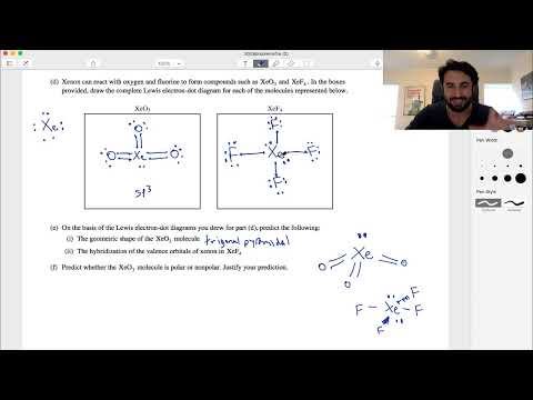 AP Chemistry Long Answer Question 15 (Xenon)