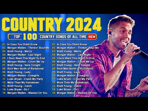 Brett Young, Luke Combs, Morgan Wallen, Kane Brown, Luke Bryan 🤠 Country Music Playlist 2025