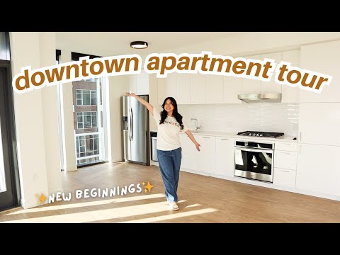 MY EMPTY APARTMENT TOUR! (first time seeing it 🥹)