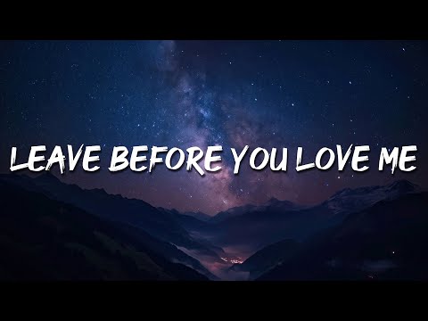 Marshmello x Jonas Brothers - Leave Before You Love Me (Lyric Video)