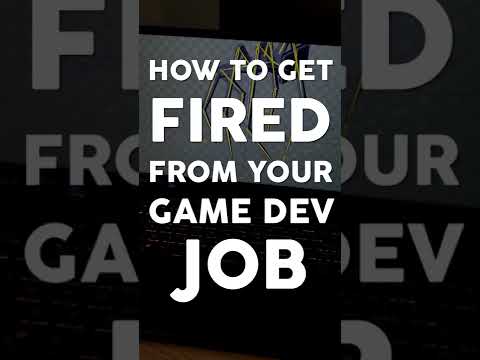 How To Get Fired From Your Game Dev Job #shorts