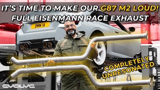 Making our G87 M2 LOUD! - Eisenmann Race Full Exhaust Install + Driving Sounds