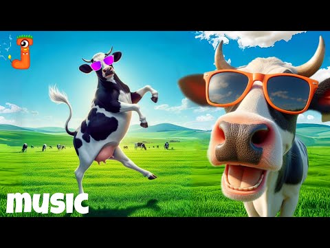 FUNNY COW DANCE FOR 1 HOUR│Cow Song & Cow Videos 2024 | Cow | funny dancing cow | cow mooing 1 hour