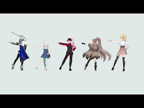 【ホロライブMMD】 ENのホロメンにDinDonDan踊ってもらった