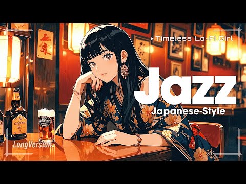 [Japanese Modern x Bar Jazz] Retro Nights of Flickering Lights Long. | Timeless Lo-Fi Girl