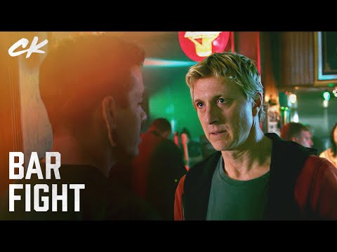 Johnny and Tommy Reunite for Epic Bar Brawl | Cobra Kai (William Zabka, Rob Garrison)