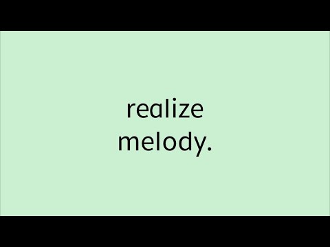 【歌詞付き】realize - melody.