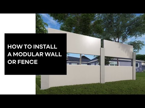 How to Install a Modular Wall or Fence - CAD Demo | ModularWalls