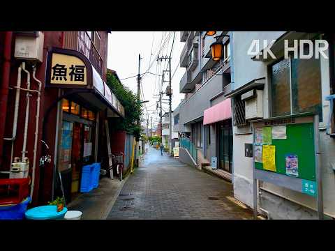 Afternoon Rain Walk in Tokyo Discovering Quiet Streets | Japan | 4K/HDR