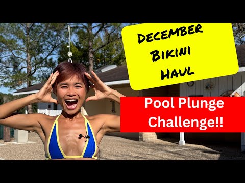 Bikini Dare Challenge In Winter #bikini  #Haul #asian  #4kvideo