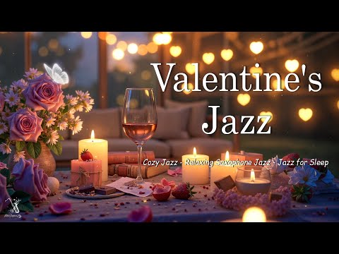 Valentine's Day Jazz Music 💕 Romantic Sweet Saxophone Jazz - Relaxing Jazz Music for Stress Relief