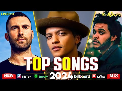 Ed Sheeran, Bruno Mars, Dua Lipa, Adele, Maroon 5, Rihanna, The Weeknd - Pop music 2024