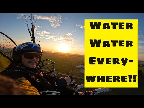 Top Four States With Most Lakes - Sunrise Flying Paramotor In Florida #paramotor