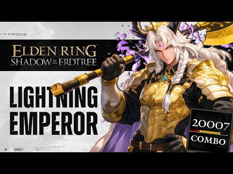 Elden Ring DLC - How To Make The Best Lightning Emperor Build, Death Knight's Longhaft Axe Build