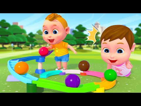 Color Balls & Domino | Finger Family Nursery Rhymes | Baby & Kids Songs