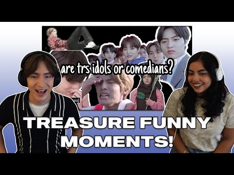 are treasure idols or comedians? ReactionㅣCouple React to TREASURE Funny MomentsㅣHAHAHAHA