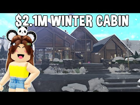 TOURING my $2.1M WINTER CABIN House in BLOXBURG