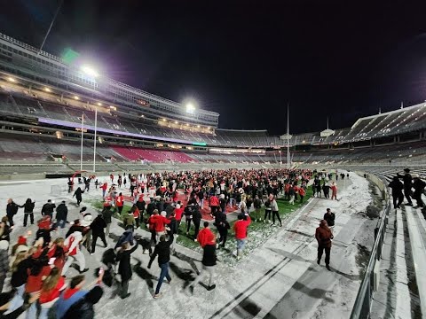 Ohio State football championship reaction: Students on campus includes rushing inside 'The Shoe'